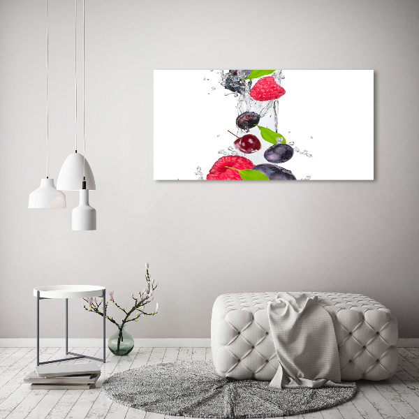 Cuadro metacrilato horizontal Fruta y agua