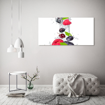 Cuadro metacrilato horizontal Fruta y agua