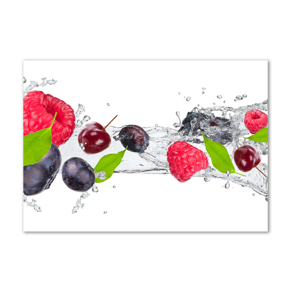 Cuadro metacrilato horizontal Fruta y agua