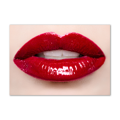 Cuadro metacrilato horizontal labios rojos