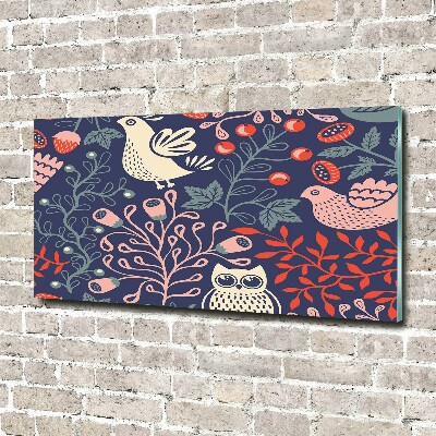 Foto en metacrilato horizontal Plantas de gallinas búho