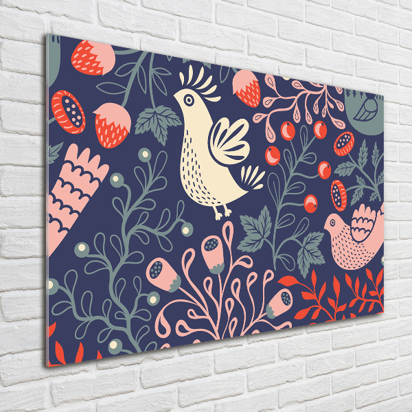 Foto en metacrilato horizontal Plantas de gallinas búho