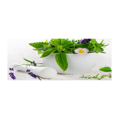 Foto en metacrilato horizontal Mortero y hierbas