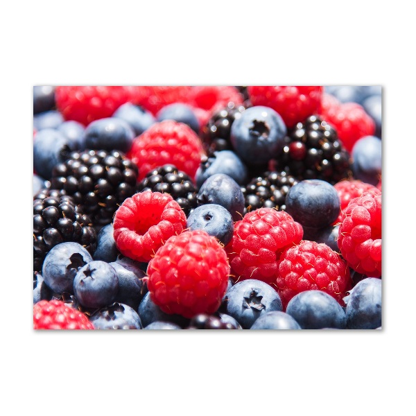 Cuadro acrílico horizontal Frutos del bosque