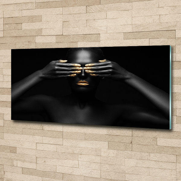 Cuadro metacrilato horizontal Mujer de negro