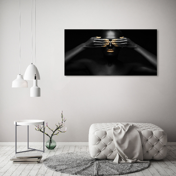 Cuadro metacrilato horizontal Mujer de negro