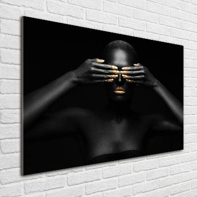 Cuadro metacrilato horizontal Mujer de negro
