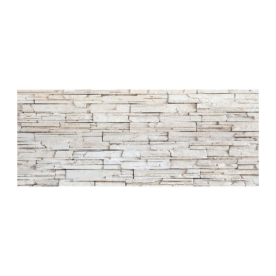 Pintura en acrílico horizontal Muro de piedra blanca