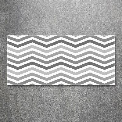 Cuadro metacrilato horizontal Zigzags grises