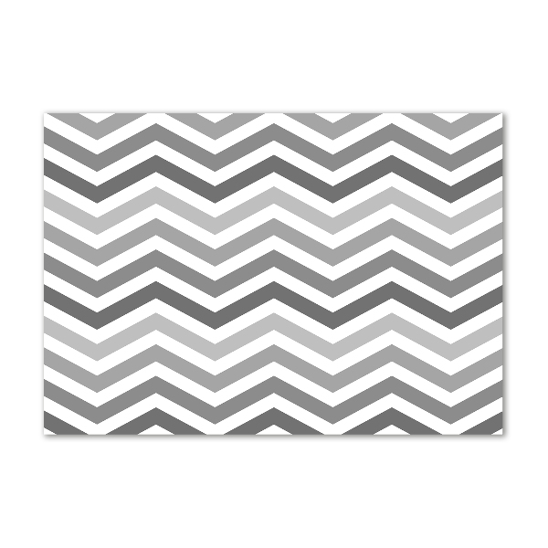 Cuadro metacrilato horizontal Zigzags grises