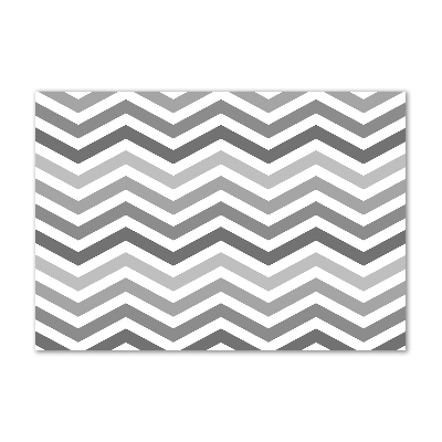 Cuadro metacrilato horizontal Zigzags grises