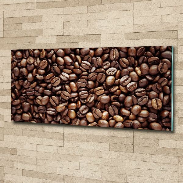 Cuadro acrílico horizontal Granos de café
