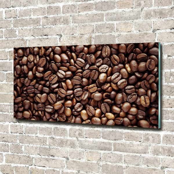Cuadro acrílico horizontal Granos de café