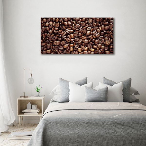 Cuadro acrílico horizontal Granos de café
