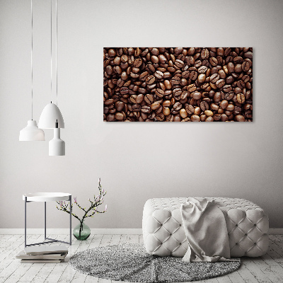 Cuadro acrílico horizontal Granos de café