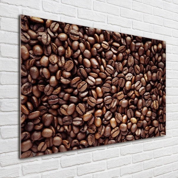 Cuadro acrílico horizontal Granos de café