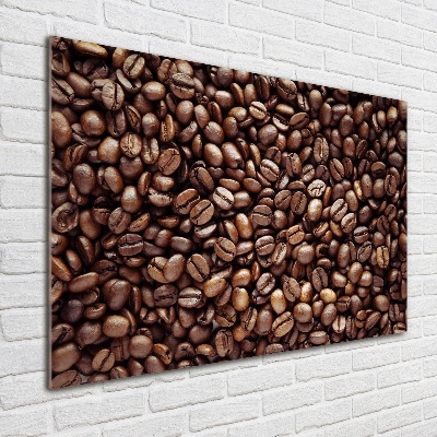 Cuadro acrílico horizontal Granos de café
