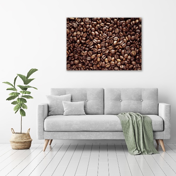Cuadro acrílico horizontal Granos de café