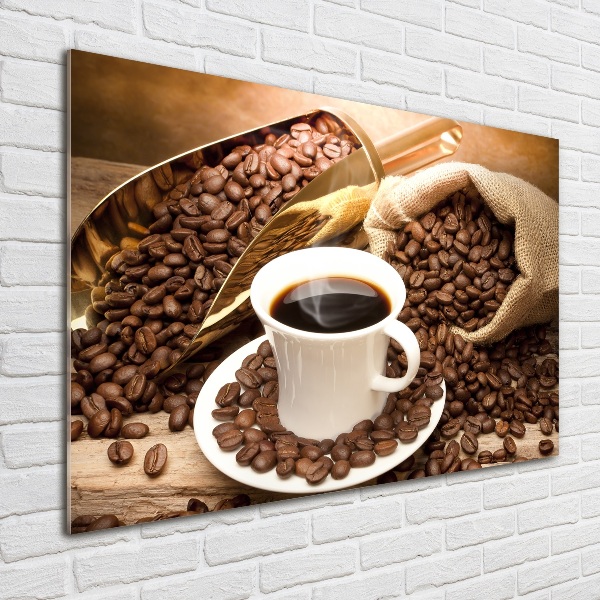 Cuadro metacrilato horizontal Una taza de café