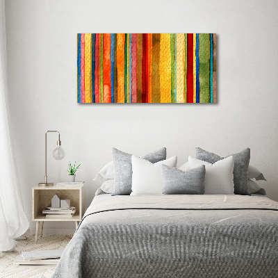 Pintura en acrílico horizontal Rayas de colores