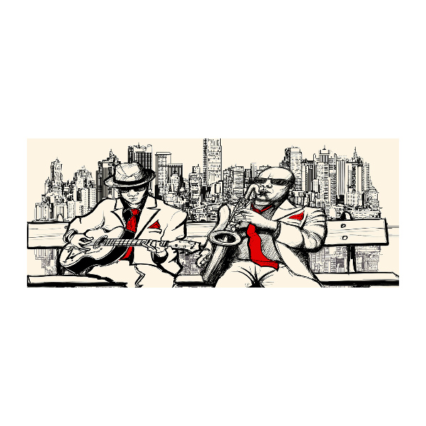 Cuadro metacrilato horizontal Jazz de Nueva York