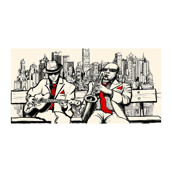 Cuadro metacrilato horizontal Jazz de Nueva York