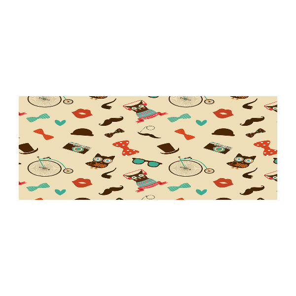 Foto en metacrilato horizontal Búhos hipster