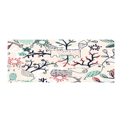 Cuadro metacrilato horizontal Animales y flores