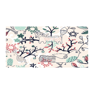Cuadro metacrilato horizontal Animales y flores
