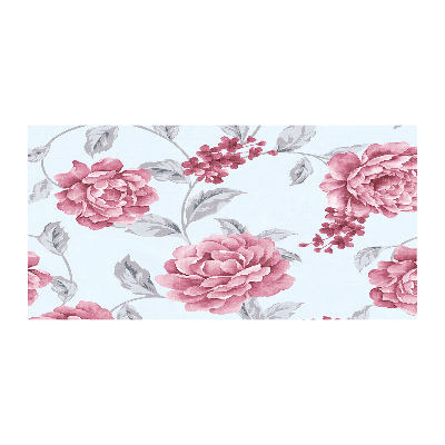 Cuadro acrílico horizontal Peonías