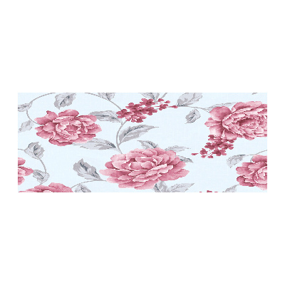 Cuadro acrílico horizontal Peonías