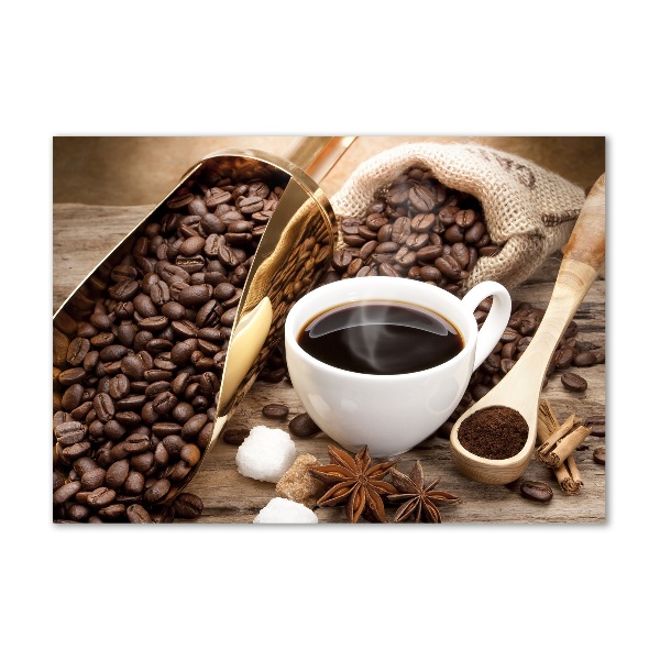 Foto en metacrilato horizontal Una taza de café