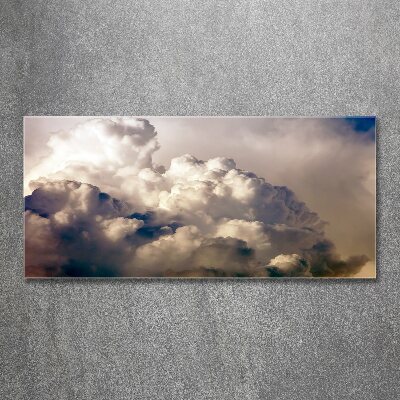Cuadro acrílico horizontal Nubes en el cielo