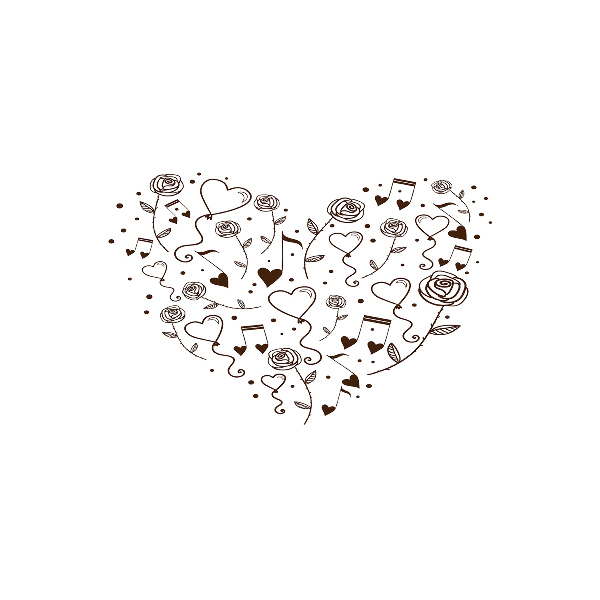 Foto en metacrilato horizontal Corazón