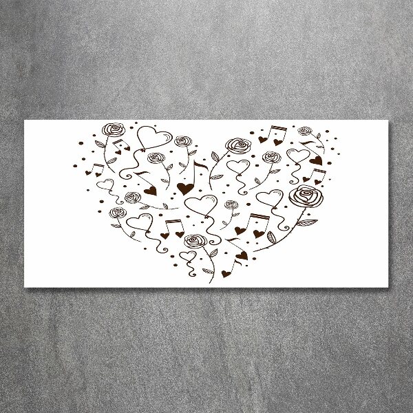 Foto en metacrilato horizontal Corazón