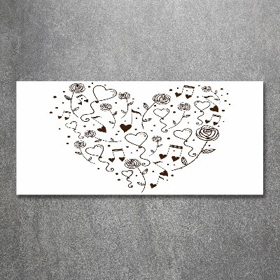 Foto en metacrilato horizontal Corazón