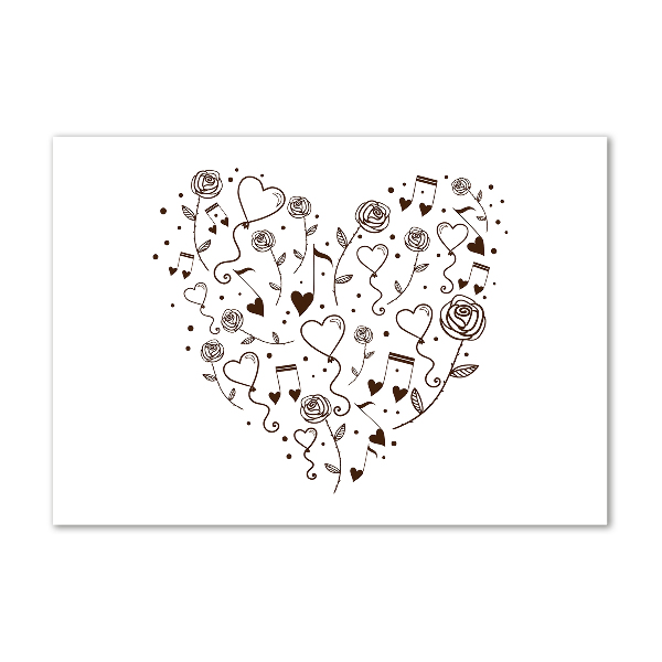 Foto en metacrilato horizontal Corazón