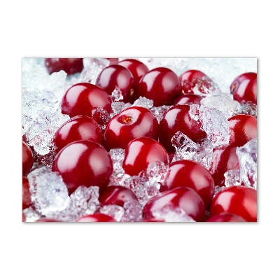 Cuadro acrílico horizontal Cereza congelada