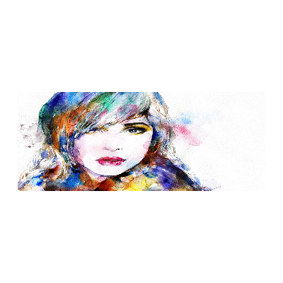 Foto en metacrilato horizontal Rostro de mujer