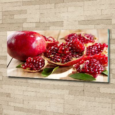 Pintura en acrílico horizontal Granada con hojas