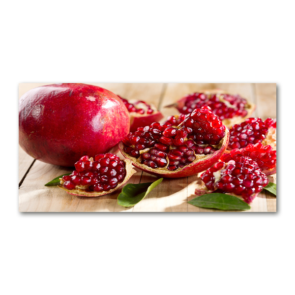 Pintura en acrílico horizontal Granada con hojas