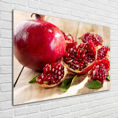 Pintura en acrílico horizontal Granada con hojas