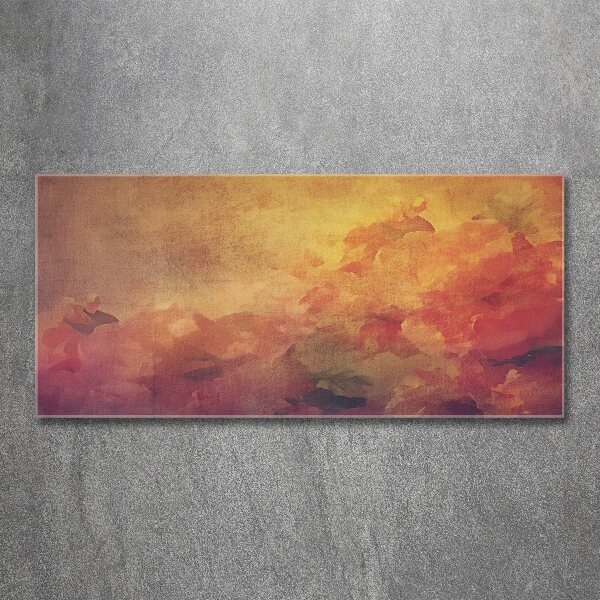 Pintura en acrílico horizontal Flores