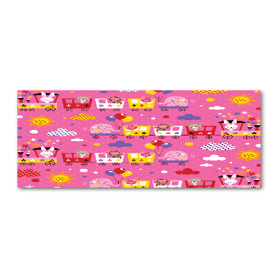 Obraz zdjęcie akryl Zwierzęta w pociągu