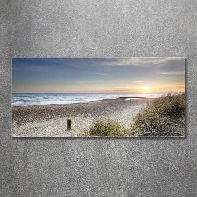 Cuadro metacrilato horizontal Atardecer y dunas