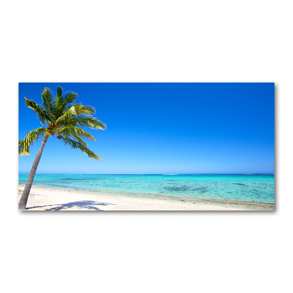 Cuadro acrílico horizontal Playa tropical