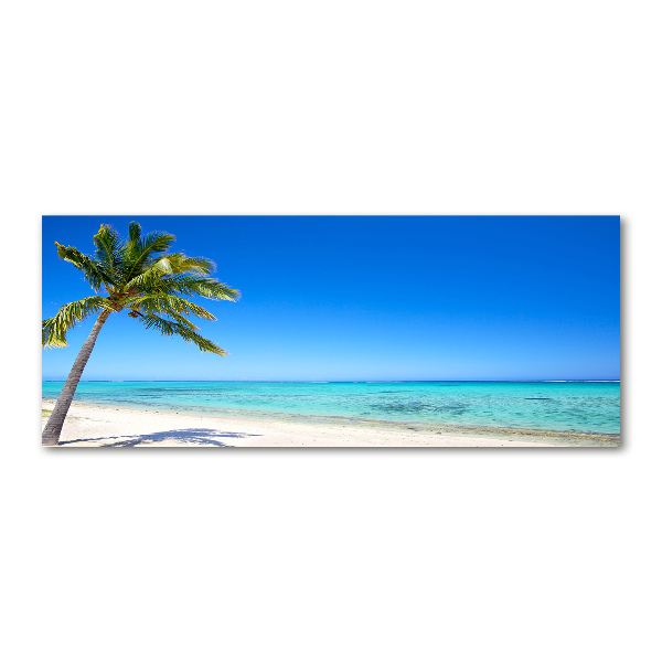 Cuadro acrílico horizontal Playa tropical