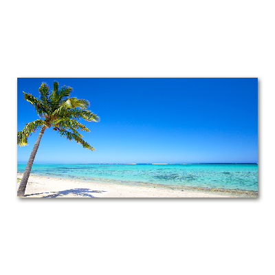 Cuadro acrílico horizontal Playa tropical