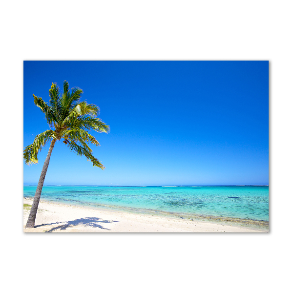 Cuadro acrílico horizontal Playa tropical