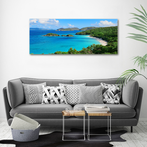 Pintura en acrílico horizontal Islas Vírgenes
